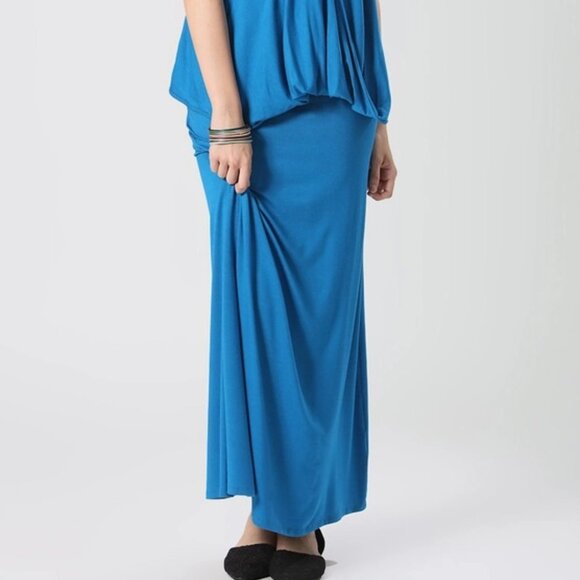 $13 Boho Blue Maxi Skirt - Picture 2 of 2
